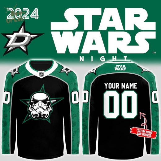 2024 Dallas Stars x Star Wars Night Personalized Limited Edition Jersey