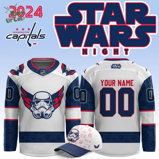 2024 Washington Capitals x Star Wars Night Personalized Jersey – Custom Design