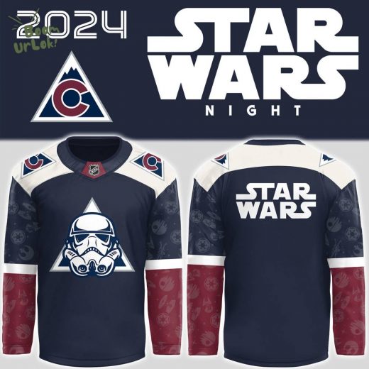 2024 Colorado Avalanche Star Wars Night Navy Edition Hockey Jersey