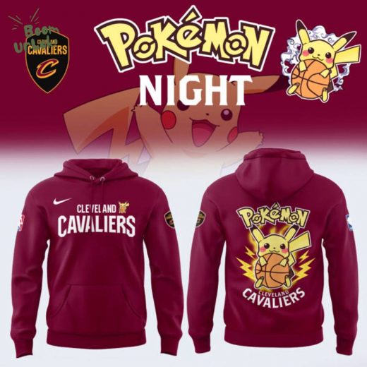 Limited Edition Cleveland Cavaliers x Pokémon Night Hoodie 2025