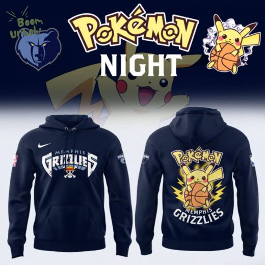 Limited Edition Memphis Grizzlies x Pokémon Night Hoodie 2025