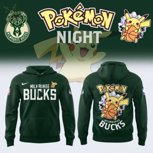 Limited Edition Milwaukee Bucks x Pokémon Night Hoodie 2025