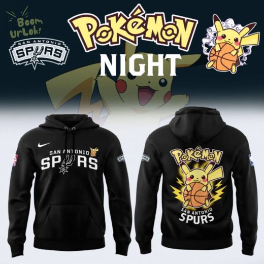 Limited Edition San Antonio Spurs x Pokémon Night Hoodie 2025