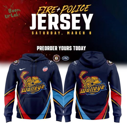 Toledo Walleye x First Responders Night Limited Edition Hoodie