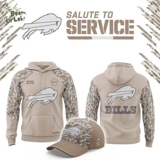 Buffalo Bills 2024 Salute to Service Club Fleece Hoodie