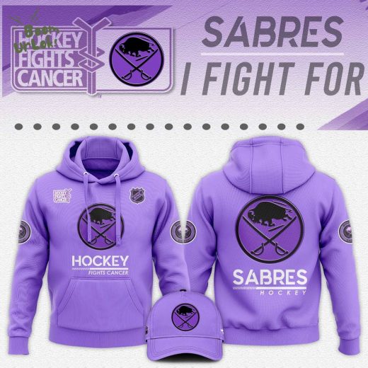 Buffalo Sabres Hockey Fights Cancer 2024 Unisex Hoodie