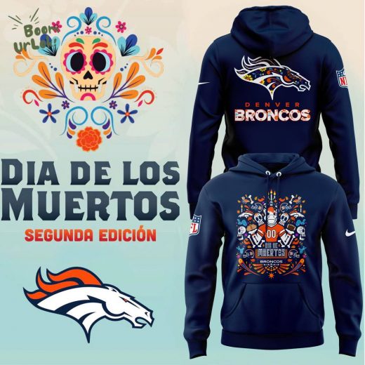 Denver Broncos 2024 MLB Dia De Los Muertos Limited Hoodie