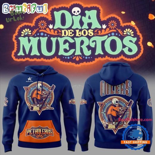 Edmonton Oilers Dia De Los Muertos 2024 Day of the Dead Hoodie