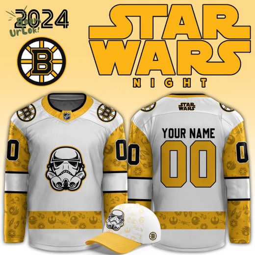 2024 Boston Bruins x Star Wars Night Custom Personalized Jersey