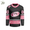 2024 Detroit Red Wings Pink Breast Cancer V-shaped Custom Jersey