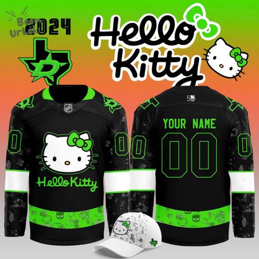 2024 Dallas Stars x Hello Kitty 50th Anniversary Exclusive Personalized Jersey