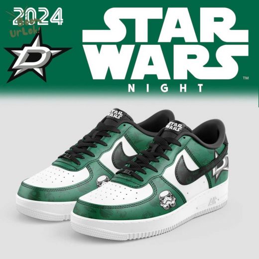 2024 Dallas Stars x Star Wars Nike Air Force 1 Night Shoes