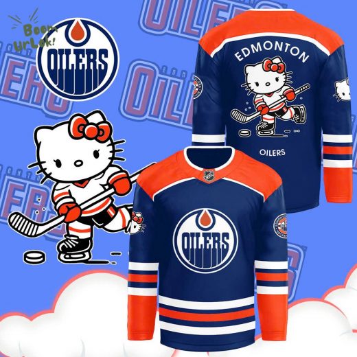 2024 Edmonton Oilers x Hello Kitty 50th Anniversary Custom Jersey