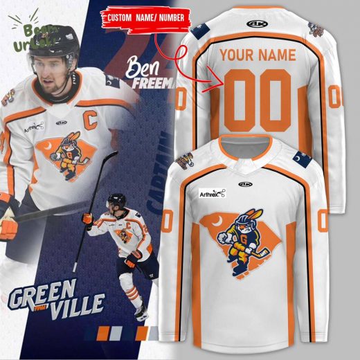 2024 Greenville Swamp Rabbits Men’s Pro Premium Personalized Jersey