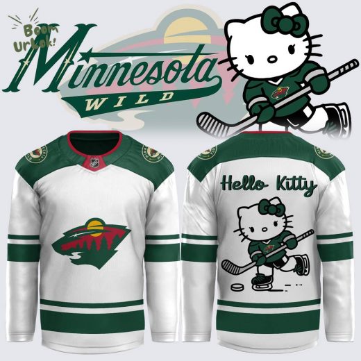 2024 Minnesota Wild x Hello Kitty Custom Personalized Jersey