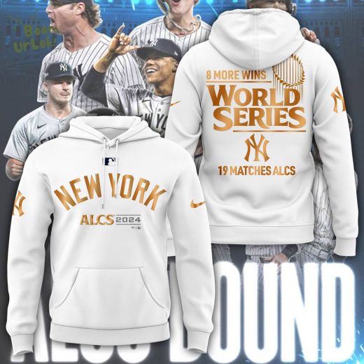 2024 New York Yankees ALCS 19 Matches White T-Shirt – Limited Edition