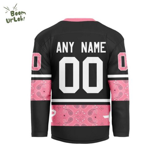 2024 Philadelphia Flyers Pink Fight Breast Cancer V-shaped Jersey