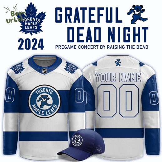 2024 Toronto Maple Leafs Grateful Dead Night Pregame Concert Limited Edition Jersey