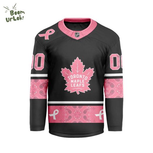 2024 Toronto Maple Leafs Pink Breast Cancer Awareness New V-shaped Limited Jersey