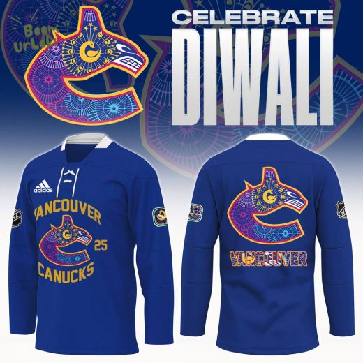 2024 Vancouver Canucks Diwali Night Limited Edition Hockey Jersey