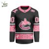 2024 Washington Capitals Pink Breast Cancer Awareness V-shaped Custom Jersey