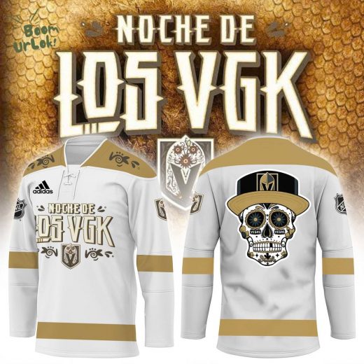 2024 Vegas Golden Knights Noche De Los Muertos White Custom Hockey Jersey