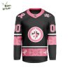 2024 Washington Capitals Pink Breast Cancer Awareness V-shaped Custom Jersey