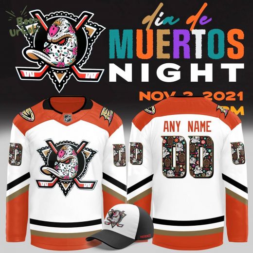 Anaheim Ducks Día de los Muertos 2024 Custom Jersey – Personalized Design