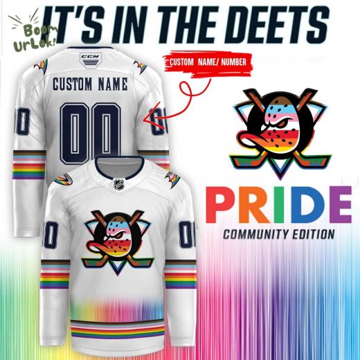 Anaheim Ducks x Pride Community Edition 2024 Custom Jersey – Name & Number