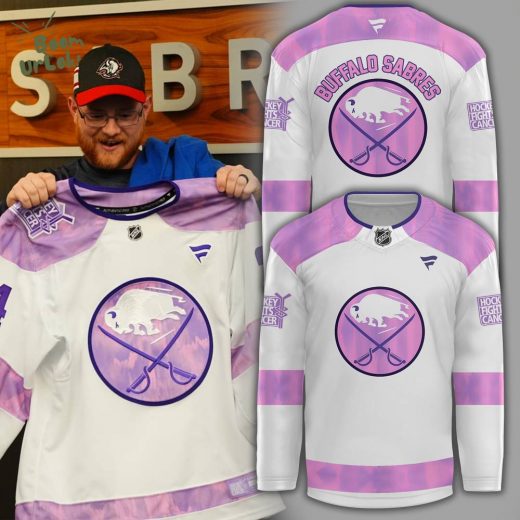 Buffalo Sabres Hockey Fights Cancer Jersey – Custom Name & Number – 2024