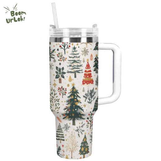 Christmas Tree Forest Tumbler – Holiday Spirit Drinkware