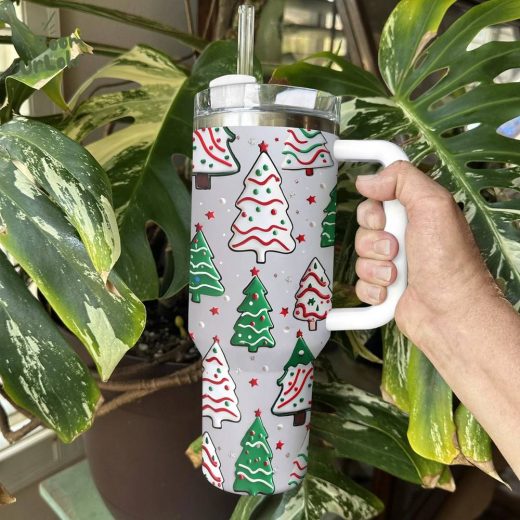 Christmas Tree Sparkle Tumbler – Holiday Themed Drinkware