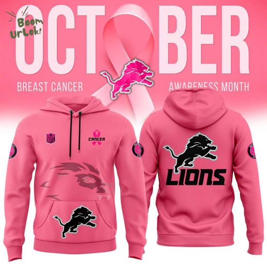 Detroit Lions 2024 October Breast Cancer Awareness Month Hoodie