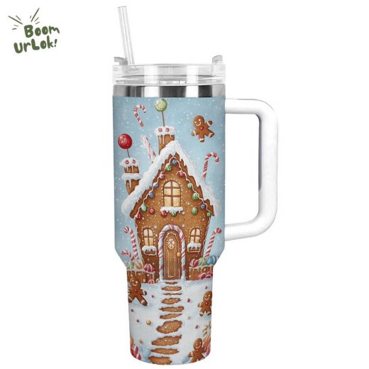 Gingerbread Wonderland Tumbler – Christmas Spirit Drinkware