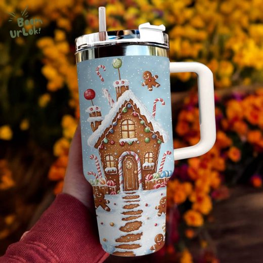 Gingerbread Wonderland Tumbler – Christmas Spirit Drinkware