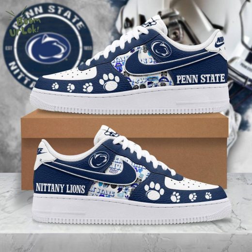 Gleammerch Penn State Nittany Lions Custom AF1 Sneakers 2024