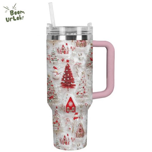 Glossy Tumbler Cheerful Christmas – Holiday Spirit Drinkware