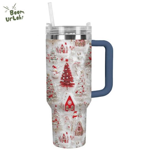 Glossy Tumbler Cheerful Christmas – Holiday Spirit Drinkware