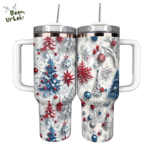 Glossy Tumbler Happy Christmas – Festive Drinkware for Fans