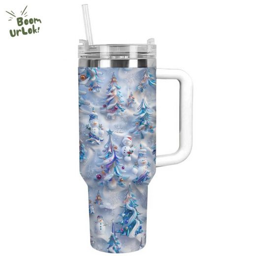 Glossy Tumbler Joyful Christmas – Merry Holiday Tumbler