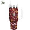 Glossy Tumbler Personalized Christmas Gingerbread Cheer – Custom Holiday Drinkware