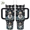 Personalized Elegant Midnight Snowman Tumbler – Custom Christmas Drinkware