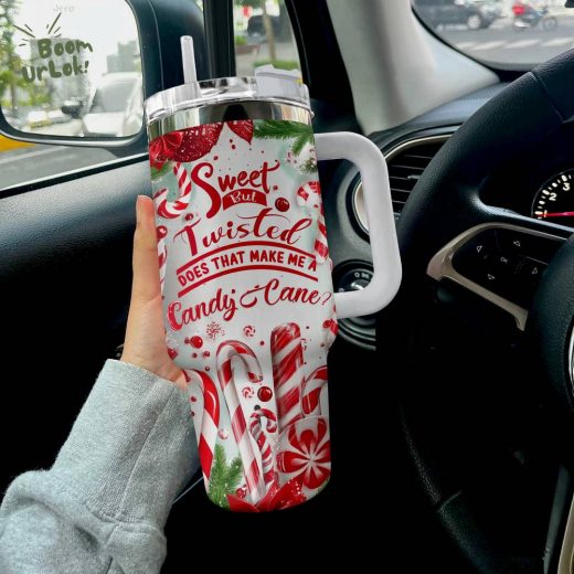 Glossy Tumbler Sweet Candy Cane Christmas – Festive Holiday Drinkware