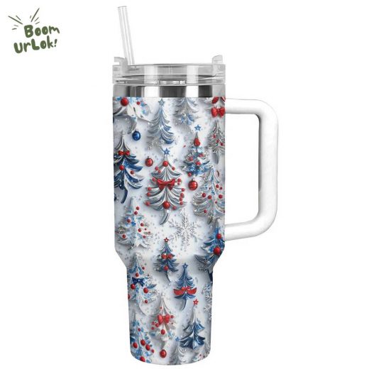 Glossy Tumbler Sweet Christmas Trees – Holiday Themed Drinkware