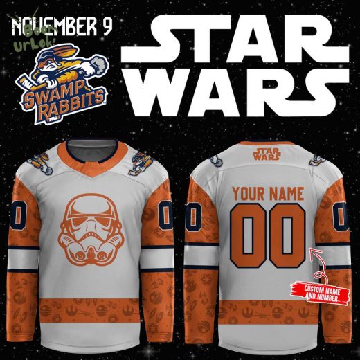 Greenville Swamp Rabbits x Star Wars Night November 9 Jersey – Custom Design