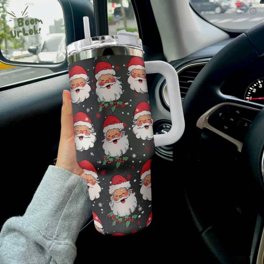 Ho-Ho-Holiday Santa Christmas Tumbler – Festive Drinkware