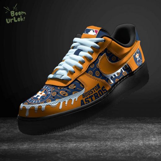 Houston Astros Limited Edition Nike Air Force 1 Custom Sneakers 2024