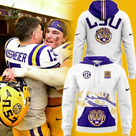 LSU Tigers 100 Years New Version White Hoodie 2024 – NCAA Fan Gear