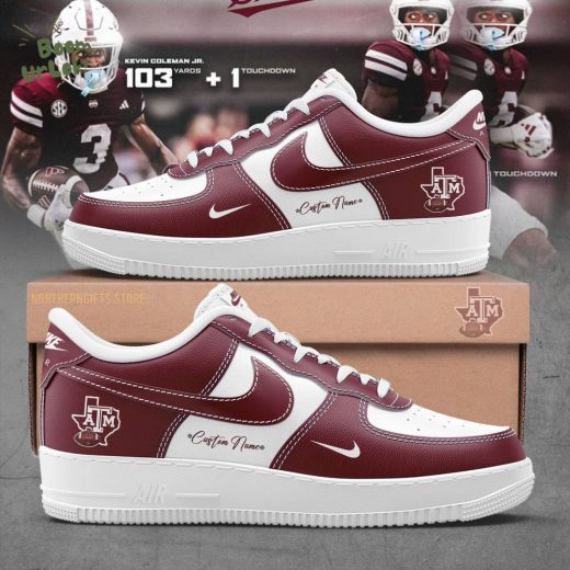 Limited Edition Texas AF1 Custom Name Nike Sneakers for Fans