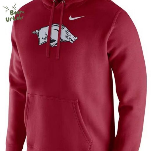 Men’s Nike Arkansas Razorbacks Football Hoodie Premium Version 2024